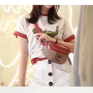 Coach Trendy graffiti designer Signature Monogram‎ Retro fanny style belt bag